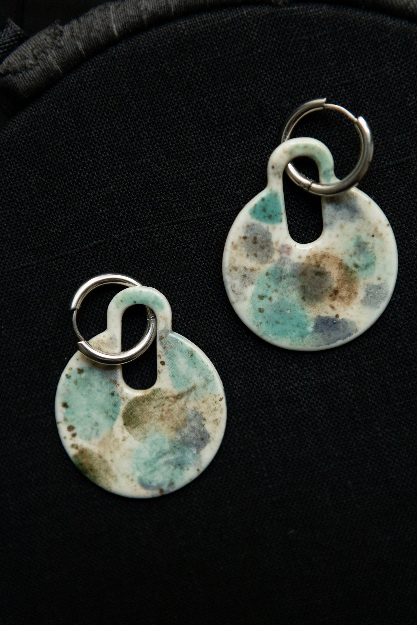 combinable porcelain earrings