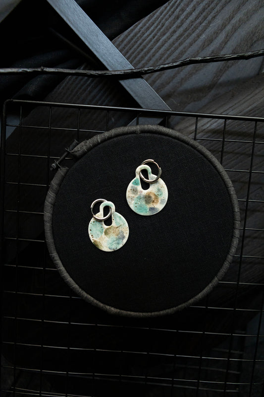 combinable porcelain earrings