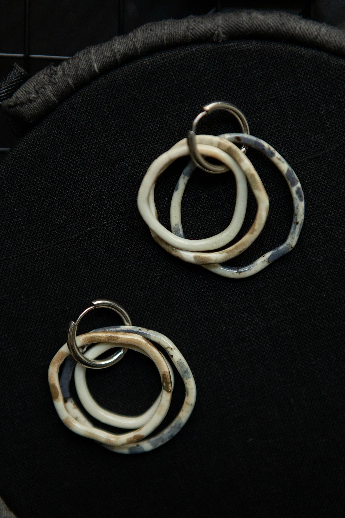 combinable porcelain earrings